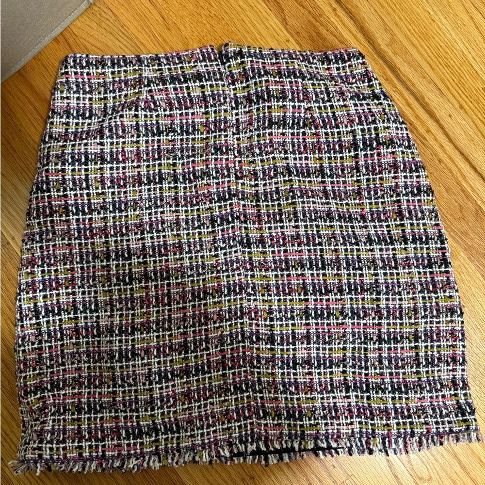 Chic Multicolor Tweed Skirt